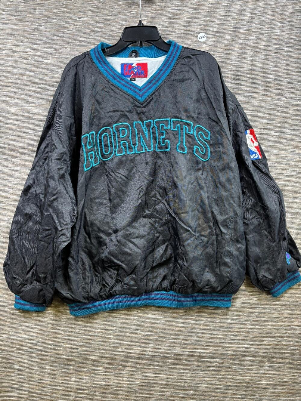 Charlotte Hornets Windbreaker Jacket Mens Size L 90s Pro Player VTG Y2K Retro